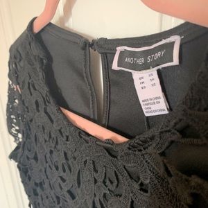 Black laced  double lined cocktail 👗 dress